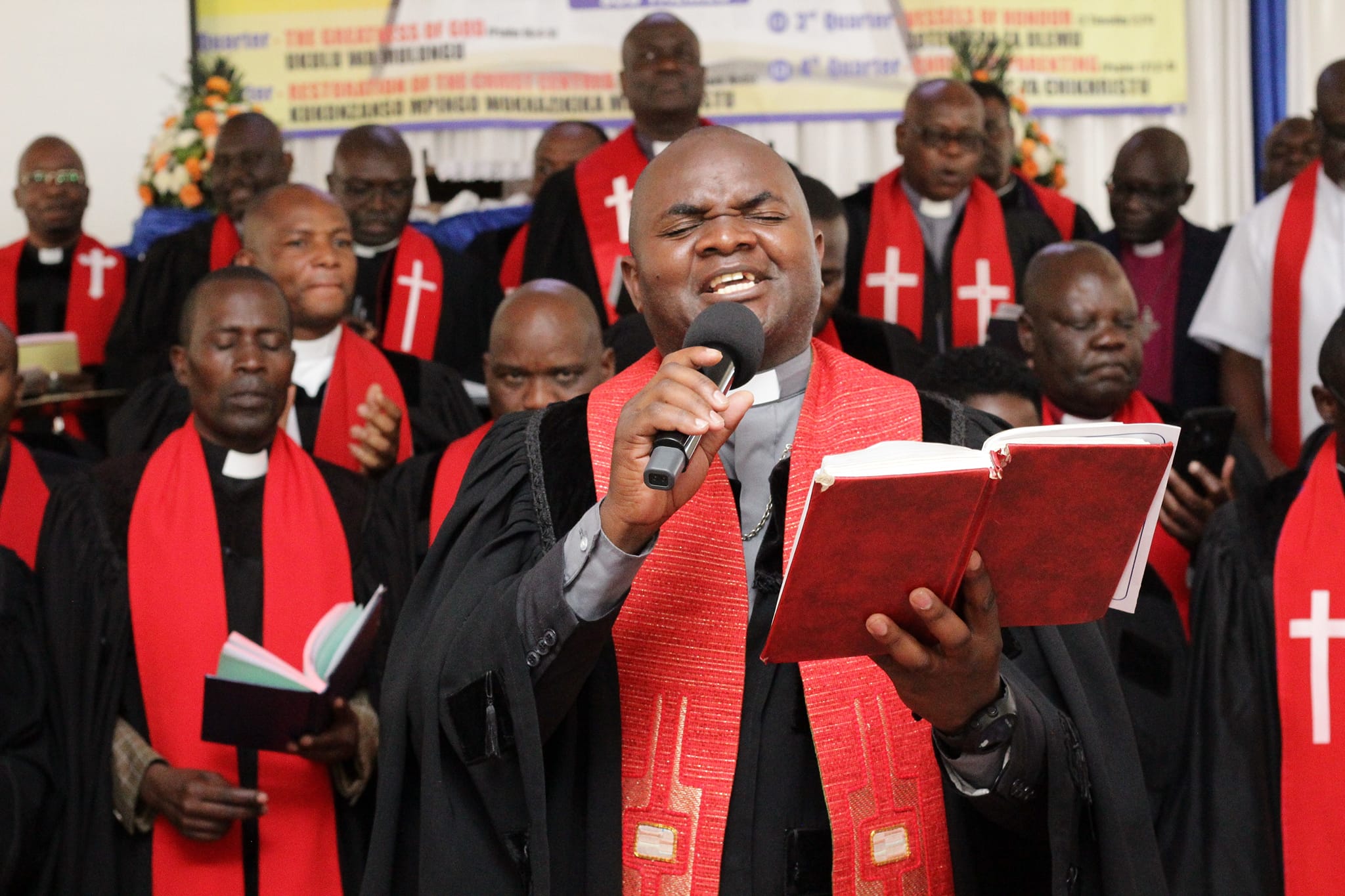 Clergy Singing at Rev. Dr. William Zulu's Retirement at RCZ Chelston